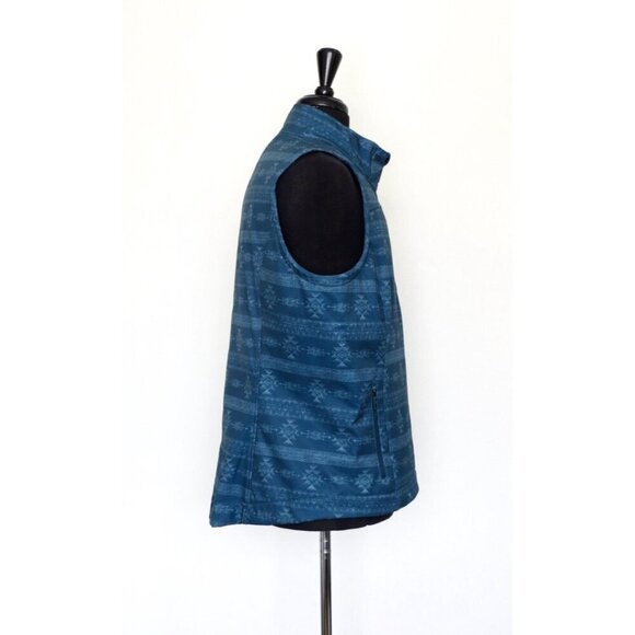 NEW! Cinch Full Zip Vest Jacket Aztec Southwest Print Blue SZ XL - Picture 4 of 6